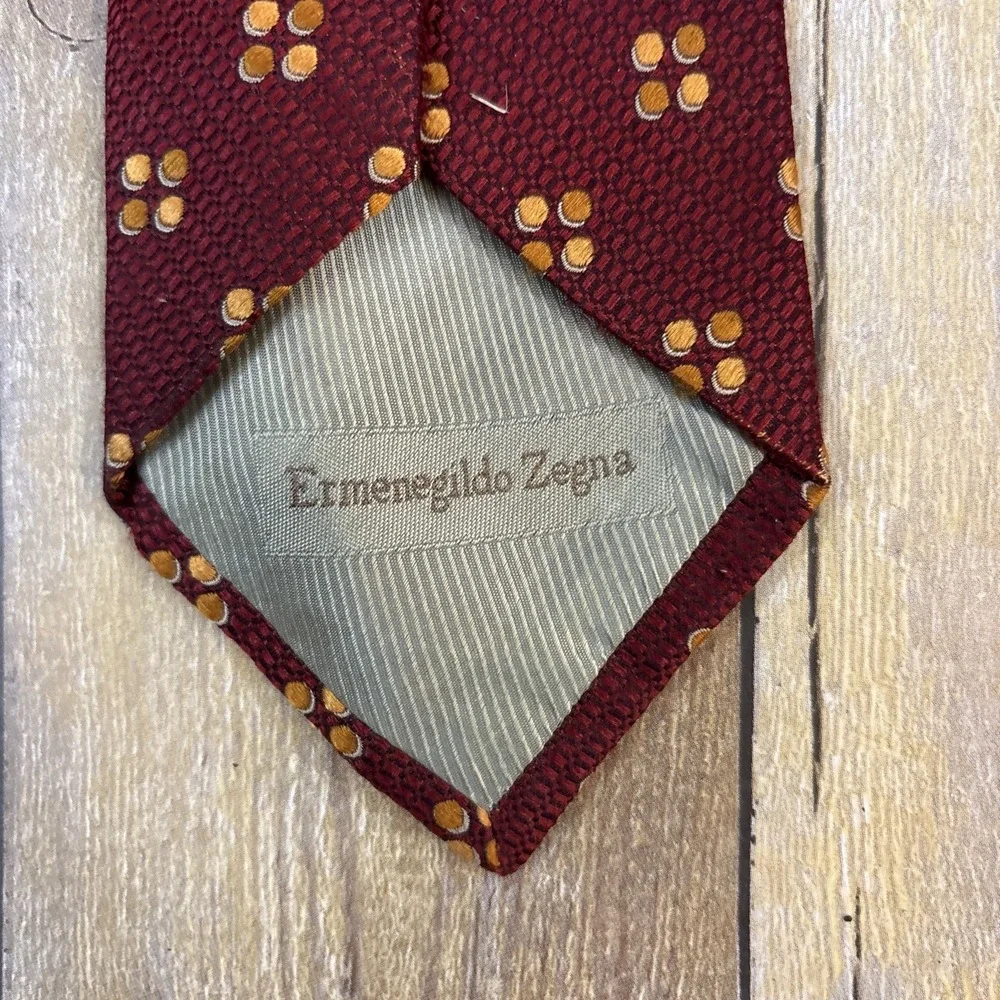 Ermenegildo Zegna Silk Tie Polka Dot